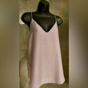 Express Lavender and White Striped Blouse